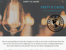 Tablet Screenshot of partybcause.com